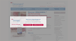 Desktop Screenshot of hemangeol.com