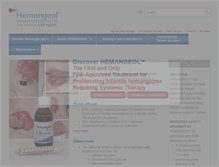 Tablet Screenshot of hemangeol.com
